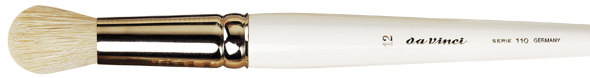 da Vinci Series 110 Dry-wash brush, oval, short white handles