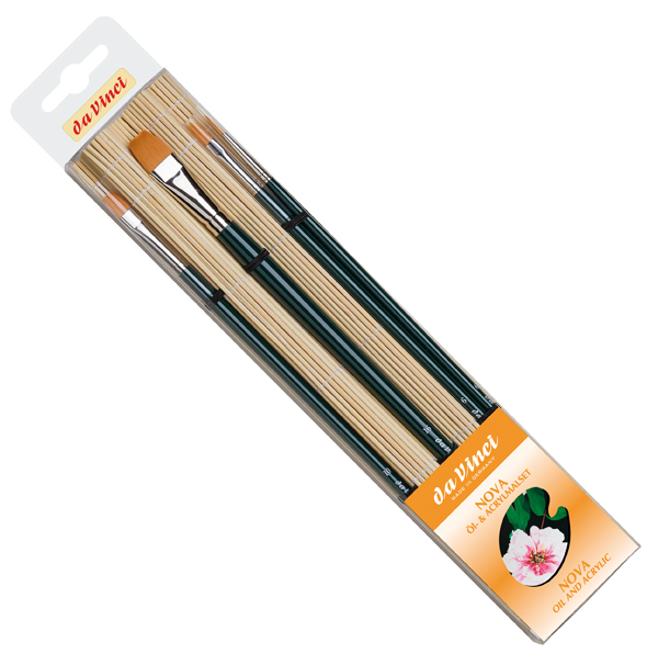 da Vinci Series 5378 Oil- and Acrylic brush set in bamboo mat