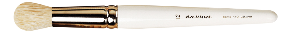 da Vinci Series 110 Dry-wash brush, oval, short white handles