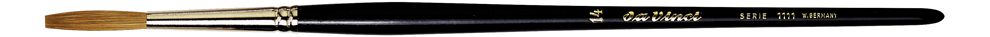 da Vinci Series 1111 Lettering Brush short length with clean, straight edge