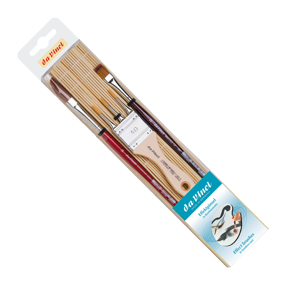 da Vinci Series 5322DV Effect brushes in bamboo mat