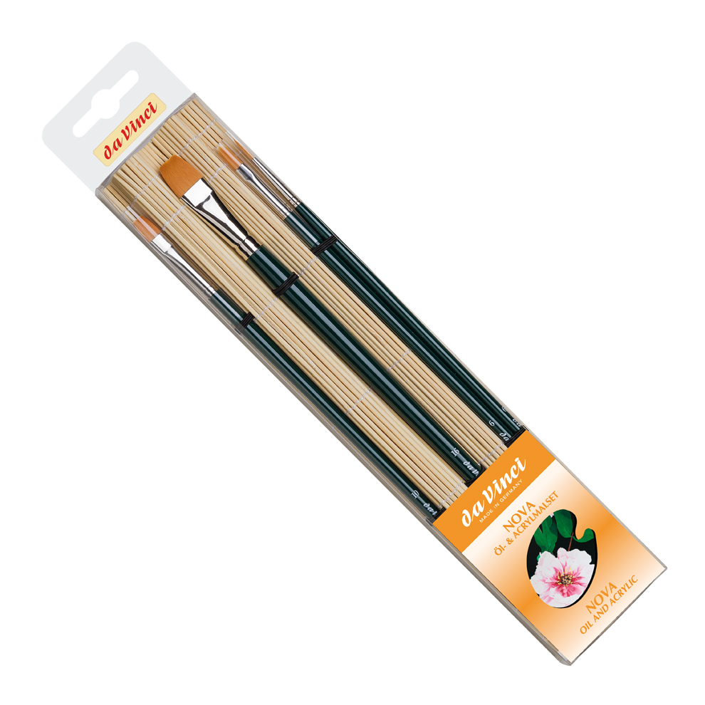 da Vinci Series 5378 Oil- and Acrylic brush set in bamboo mat