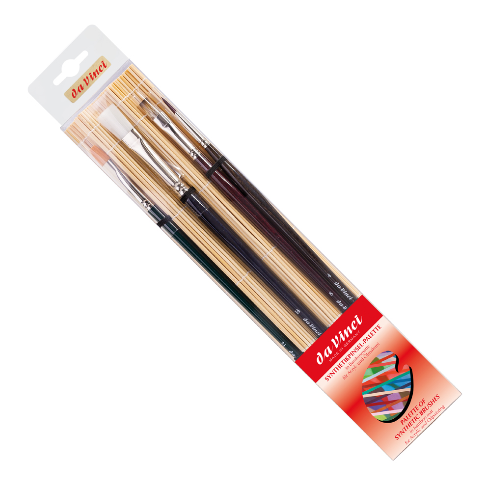 da Vinci Series 5402 Acrylic and Oil painting brushes in bamboo mat